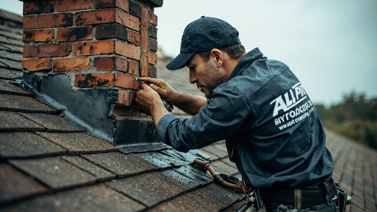 How We Stop Chimney Leaks in Progress