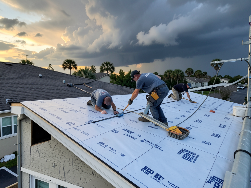 How to handle a mid-summer roof replacement during the daily Orlando thunderstorms