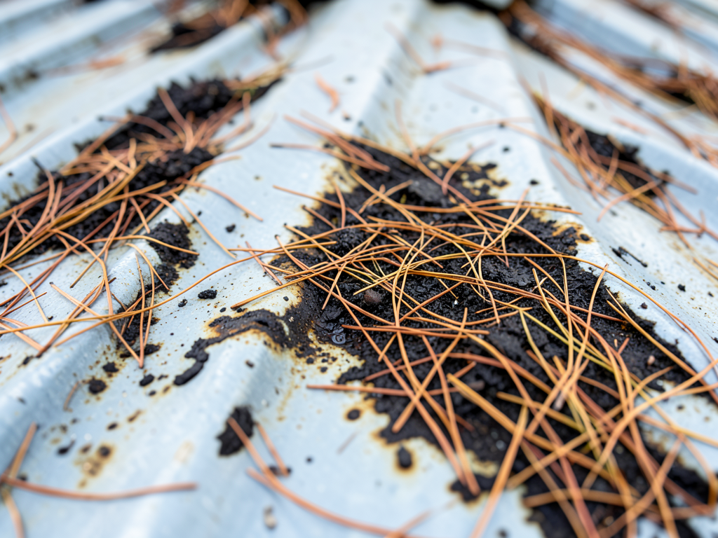 Managing Heavy Pine Needle Debris on Metal Roofs in the Wedgefield Area