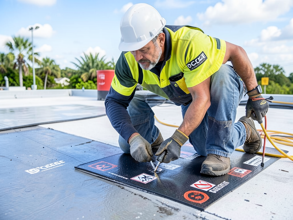 Protecting your Ocoee flat roof from foot traffic damage during AC repairs